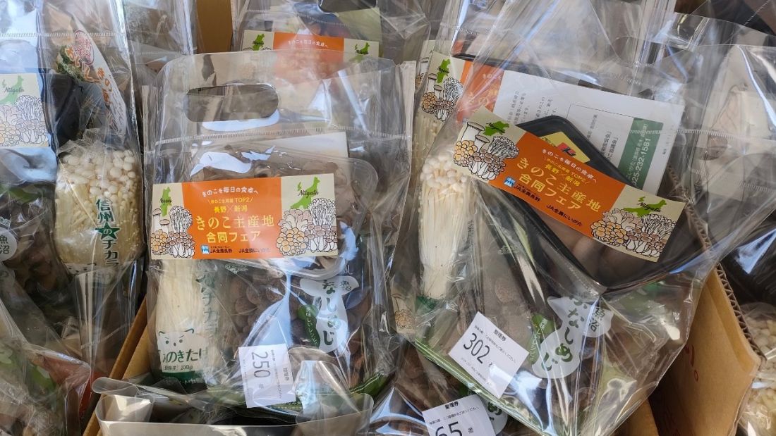 千葉県かとり特産物フェア&新潟県・長野県きのこ主産地合同フェア