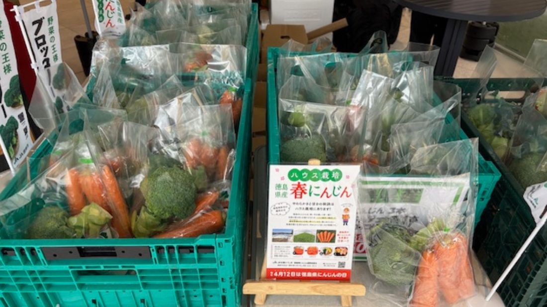 模擬せり体験&徳島県春にんじんフェア