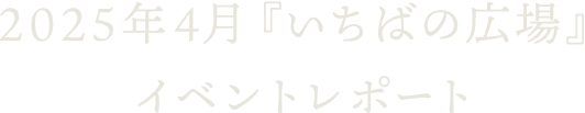 2025年4月『いちばの広場』イベントレポート