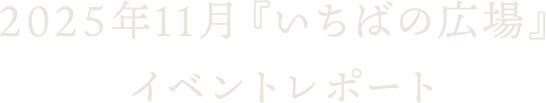 2025年11月『いちばの広場』イベントレポート